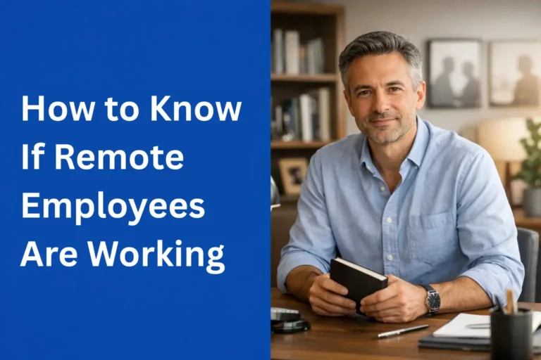 How to Know If Remote Employees Are Working